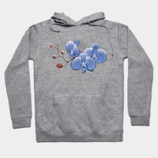 blue orchid flower Hoodie